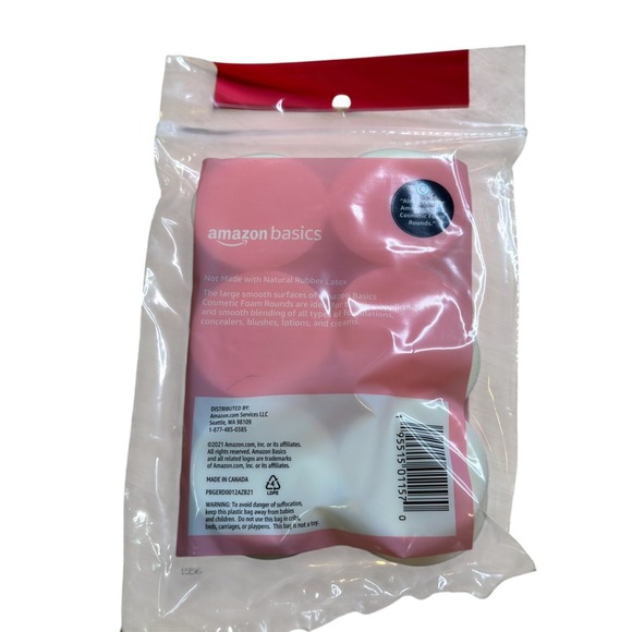 Amazon Basics Cosmetic Foam Rounds Makeup Sponges Applicators 12 Count - Picture 2 of 2